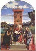 CARACCIOLO, Giovanni Battista The Virgin and Child between John the Baptist and Mary Magdalen (mk05) oil